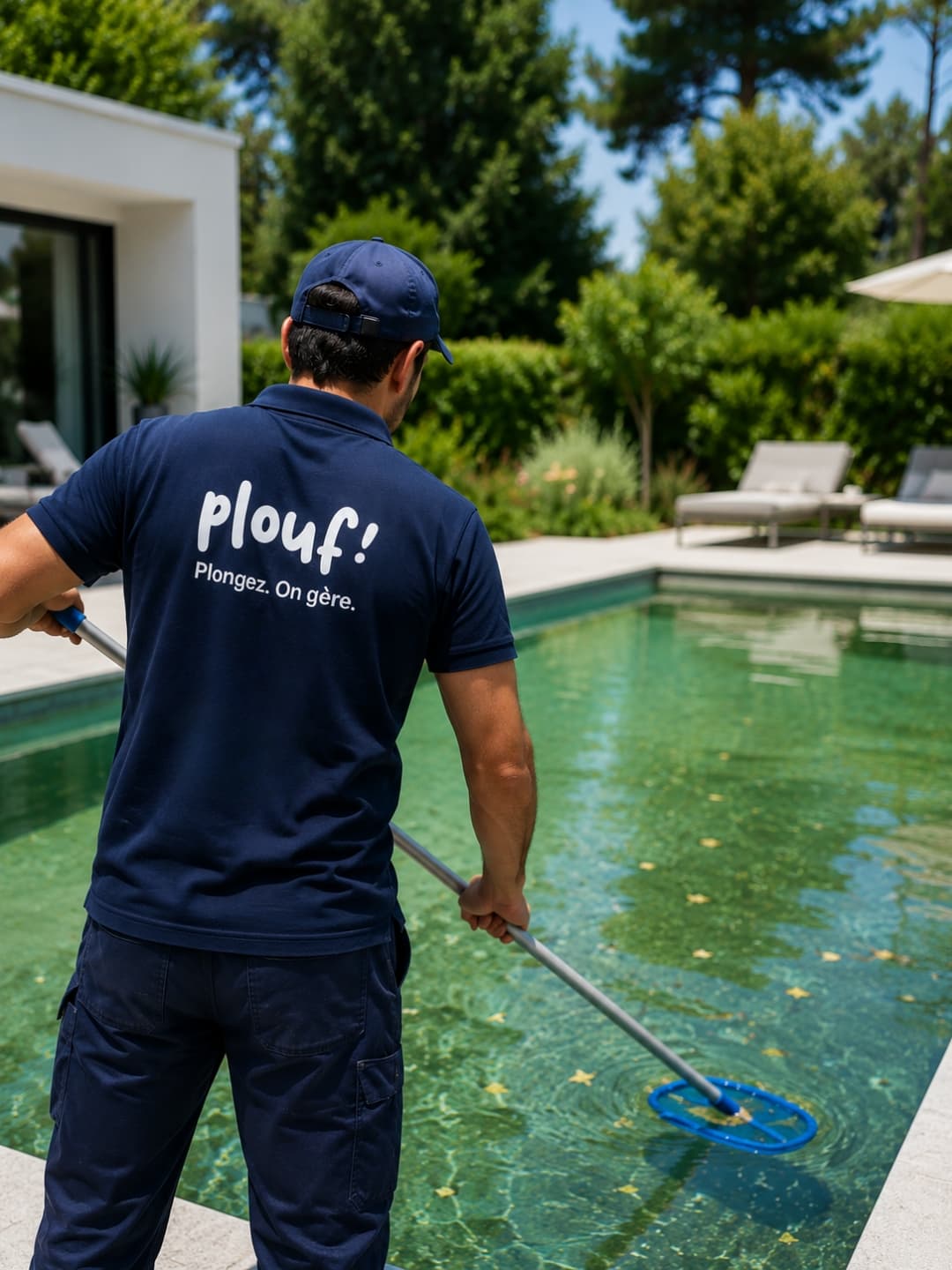 Technicien Plouf au travail
